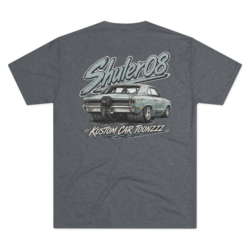 Classic Car Graphic Tee — “Shuler08 Kustom Cartoonzzz” Retro Muscle Car T-Shirt