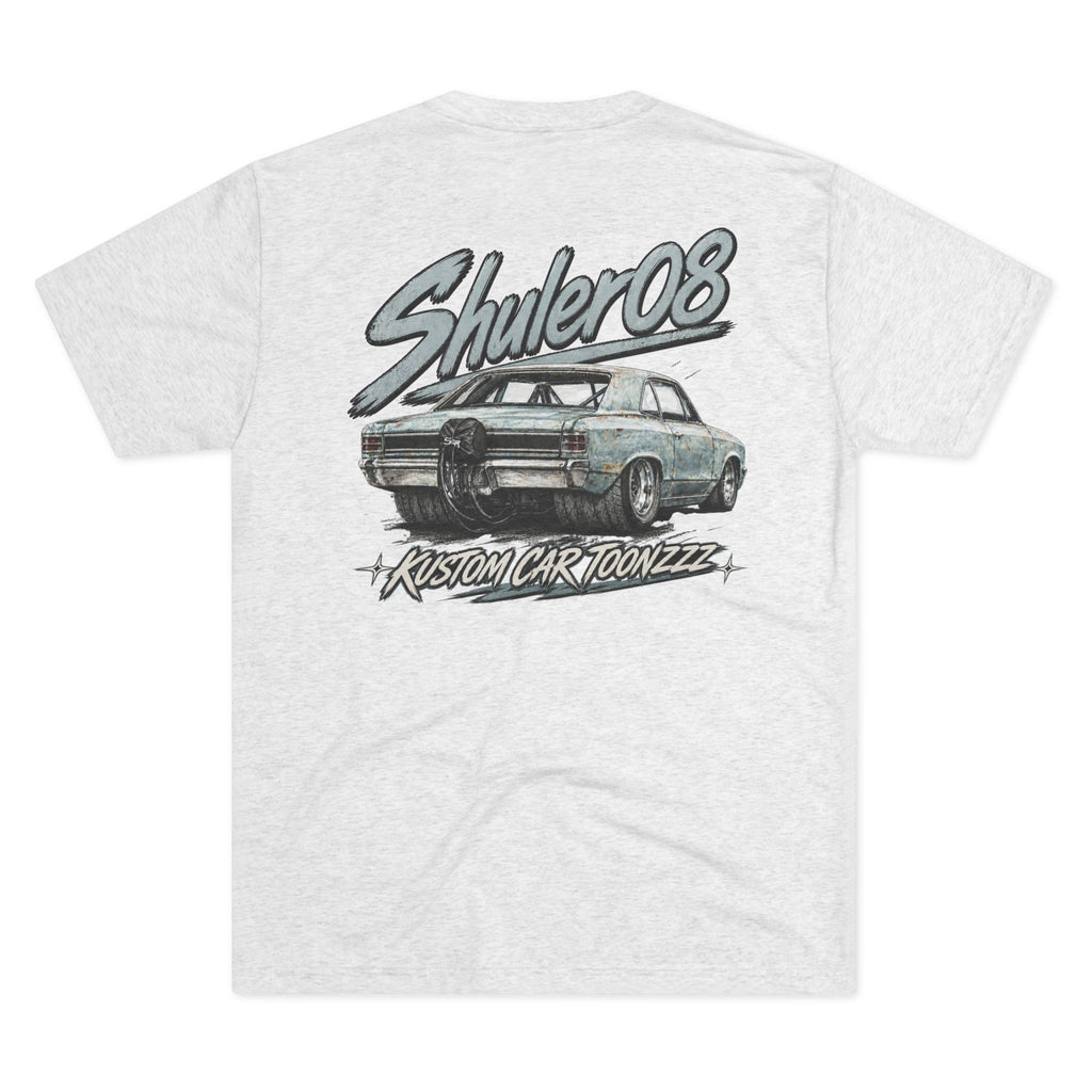 Classic Car Graphic Tee — “Shuler08 Kustom Cartoonzzz” Retro Muscle Car T-Shirt