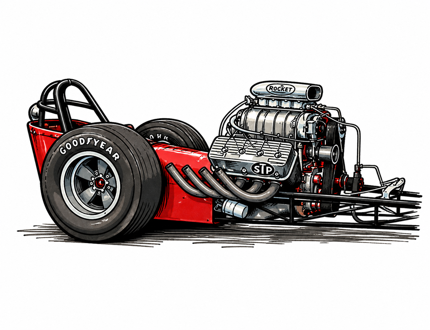 Front engine dragster