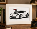 Pro street Corvette