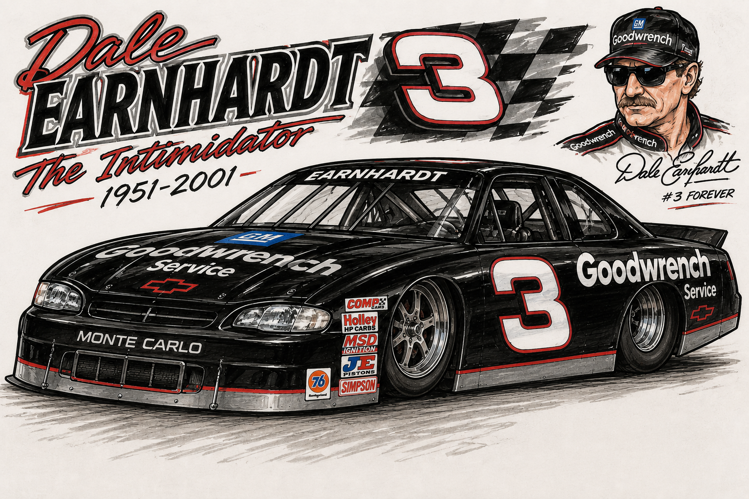 Dale Earnhardt SR tribute
