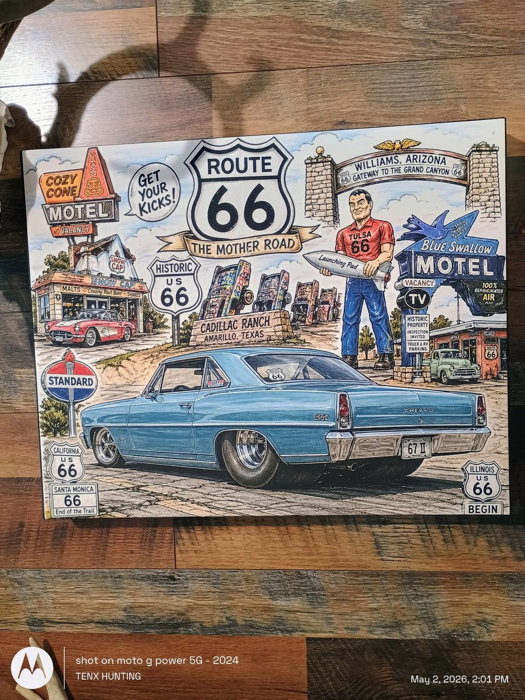 Chevy II canvas wall art